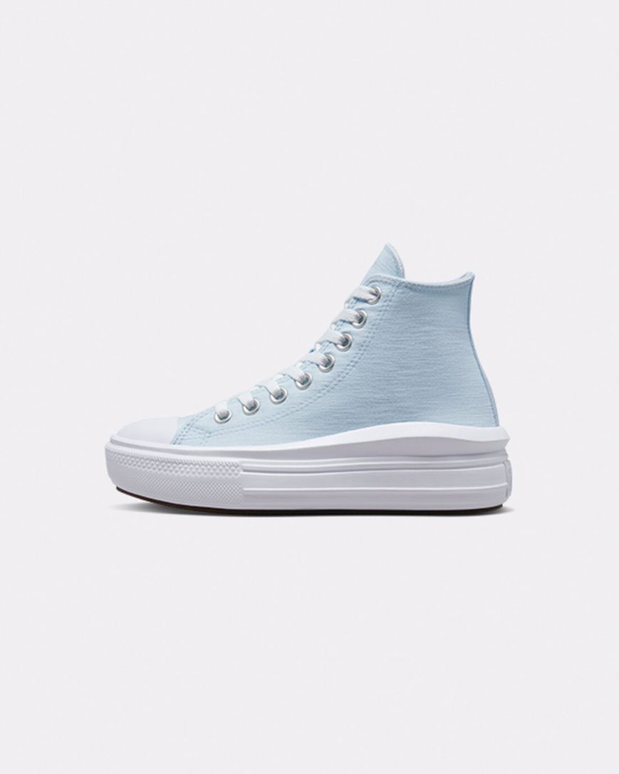 Zapatos Plataforma Converse Chuck Taylor All Star Move Cloud Patch Altas Niña Azules | PE 742PW8